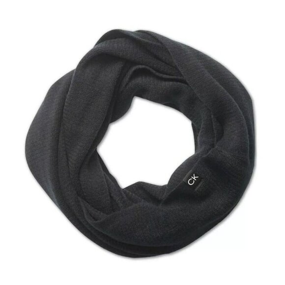 Calvin Klein Women’s Super Soft Black Infinity Loop Scarf O/S (MSRP $68) - Picture 1 of 6